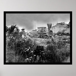Poster Locomotive sur Orange & Alexandria Railroad 1862