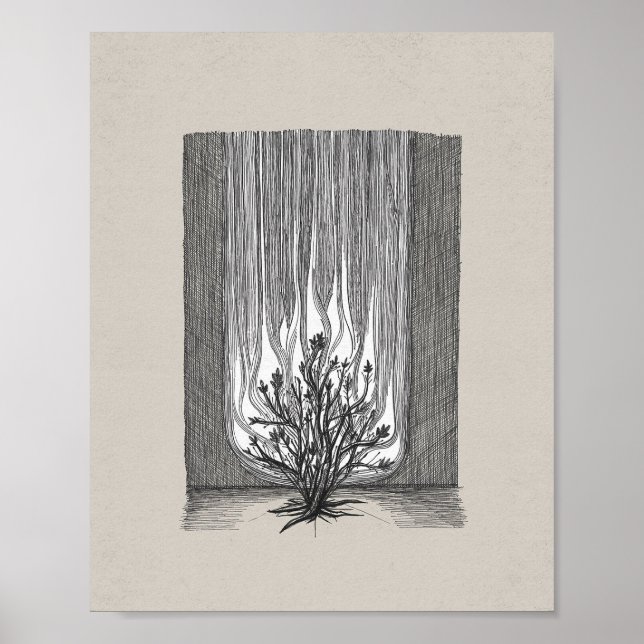 Poster L'oeuvre de Bush en feu - Moses (Devant)