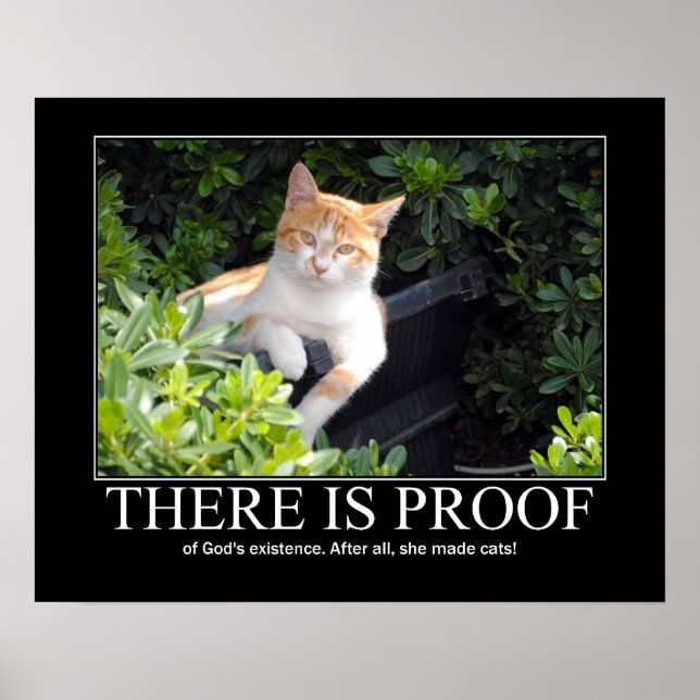 Poster L'oeuvre de Dieu Fabriqué Chats (Devant)