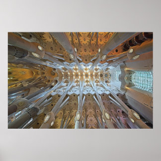 Poster L'œuvre de Gaudi - Sagrada Familia, Barcelone