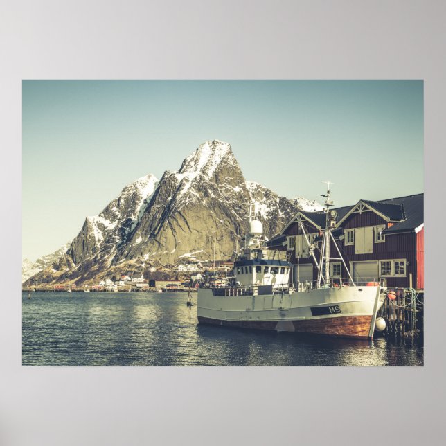 Poster Lofoten Vintage (Devant)