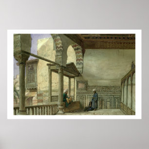 Poster Loggia de Memlook Radnau Bey's House, Le Caire