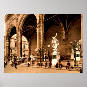 Poster Loggia dei Lanzi Florence Tuscany Italy