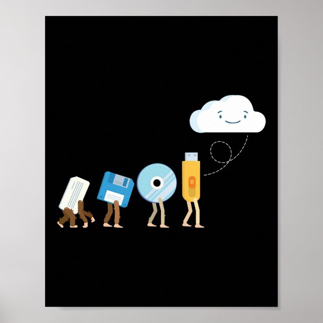 Poster Logiciel d'ingénierie informatique Funny Geek (Devant)