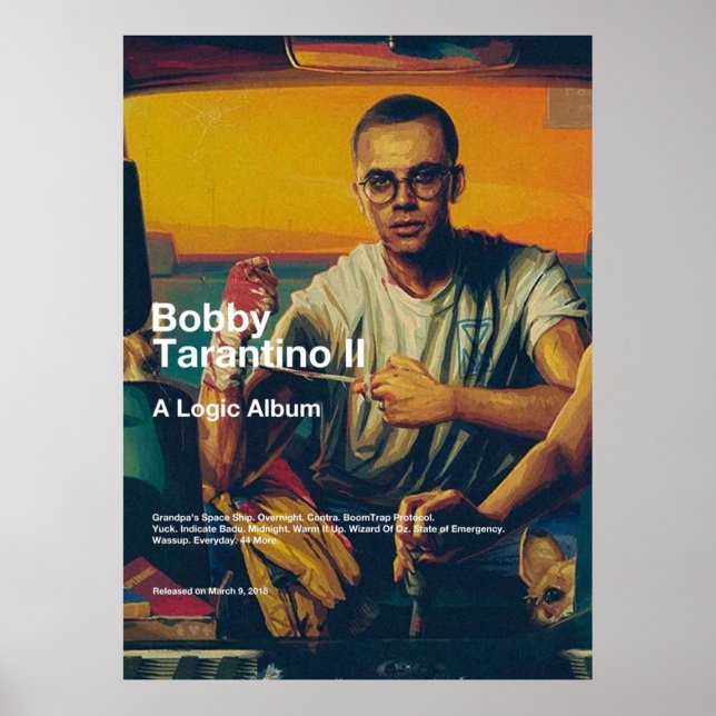Poster Logique Bobby Tarantino II Couverture d'album (Devant)