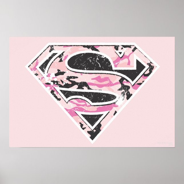 Poster Logo Camouflage Supergirl (Devant)
