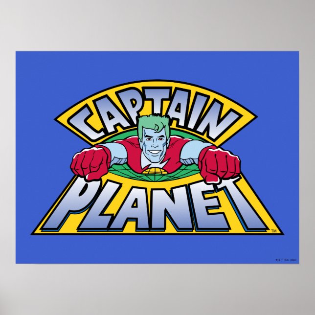 Poster Logo Captain Planet (Devant)