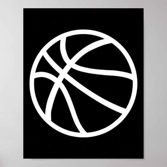 Poster Logo de basket-ball (Devant)