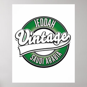 Poster logo de djeddah arabie saoudite