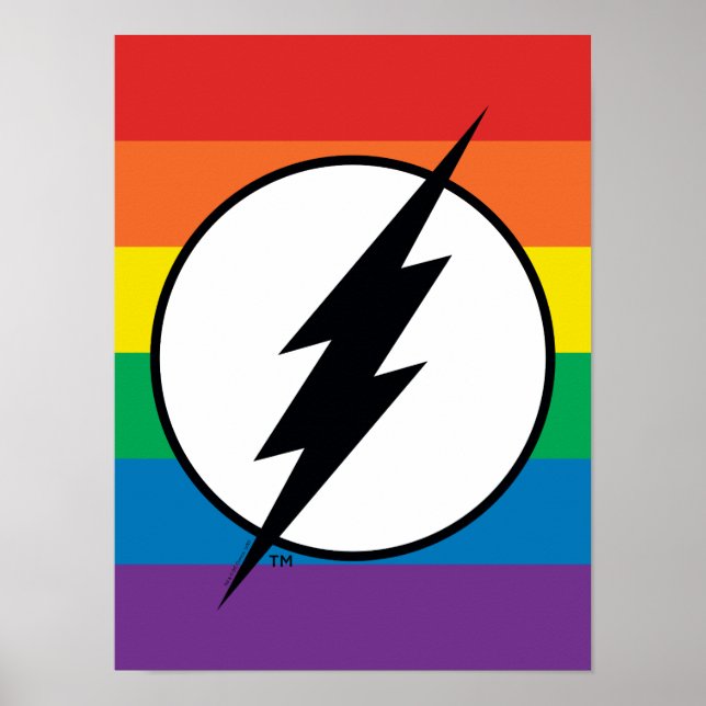 Poster Logo de Flash Rainbow (Devant)