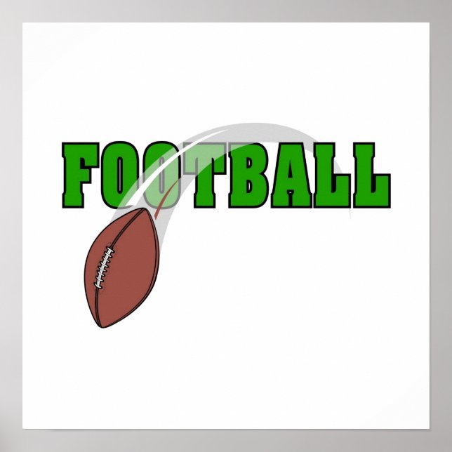 Poster Logo De Football Swoosh (Devant)