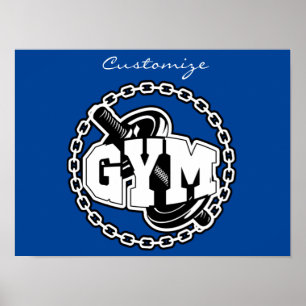 Poster Logo de Gym Barbell Thunder_Cove