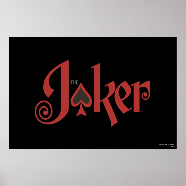 Poster Logo de la carte de jeu Joker (Devant)