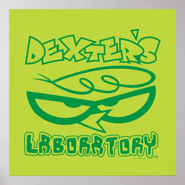 Poster Logo de la face de laboratoire de Dexter (Devant)