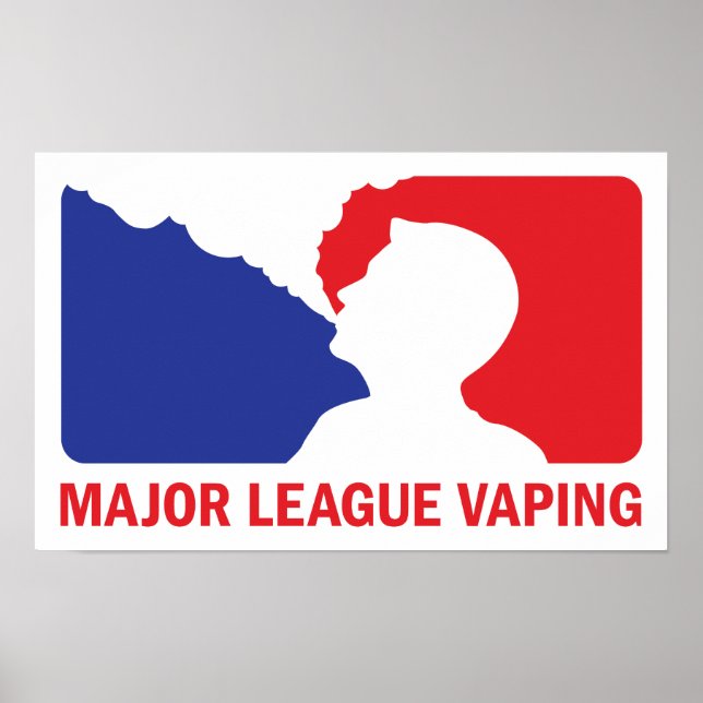 Poster Logo de la Ligue majeure Vapo papier vacheur affic (Devant)