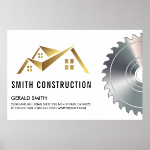 Poster Logo de la maison   Scie