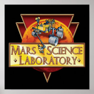 Poster Logo de la mission Mars Science Laboratory