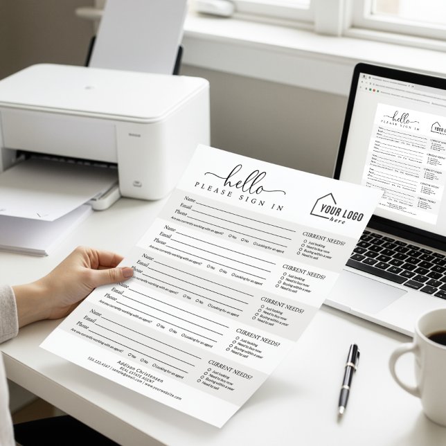 Poster Logo de marque téléchargeable Ouvrir la fenêtre de (Créateur téléchargé)