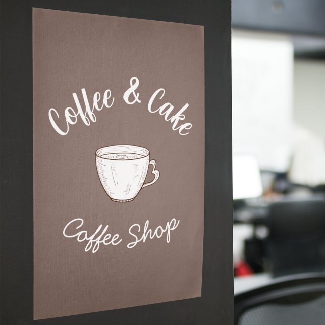 Poster Logo de petite cabane de café (Créateur téléchargé)