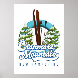 Poster logo de ski Cranmore Mountain New Hampshire
