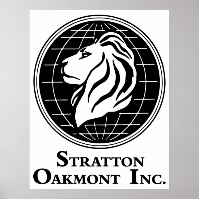 Poster Logo De Stratton Oakmont Inc. De L'Oeuvre Wolf De (Devant)