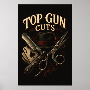 Poster Logo de Top Gun Cuts Gangster
