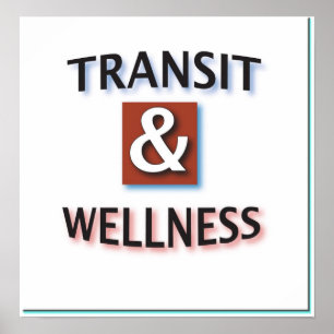 Poster Logo de transit et de santé