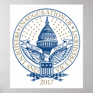 Poster Logo de Trump Pence 2017 pour l'investiture présid