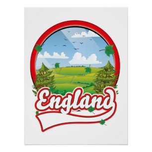 Poster logo de voyage en Angleterre