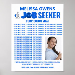 Poster Logo des chercheurs d'emploi, Curriculum Vitae