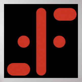 Poster Logo des visiteurs 1983