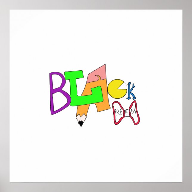 Poster Logo d'origine Black Nerds (Devant)