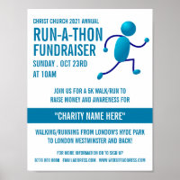 Logo du coureur, événement Charity Run-Walk-a-Thon