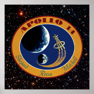 Poster Logo du patch de mission NASA Apollo 14