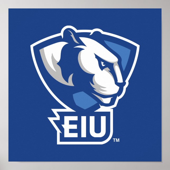 Poster Logo Eastern Illinois University Panthers (Devant)