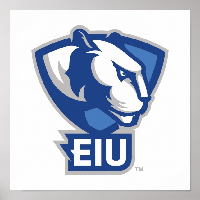 Poster Logo Eastern Illinois University Panthers (Devant)