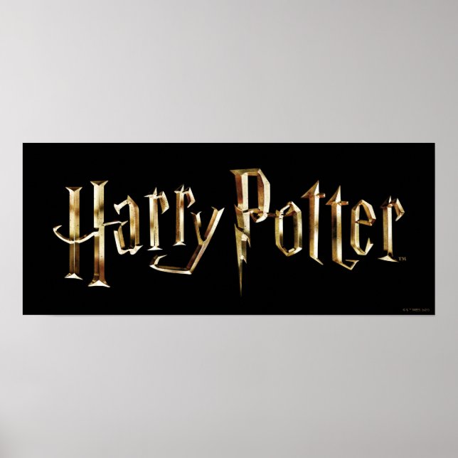 Poster Logo Gold Harry Potter (Devant)