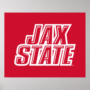 Poster Logo JAX STATE de Jacksonville State University