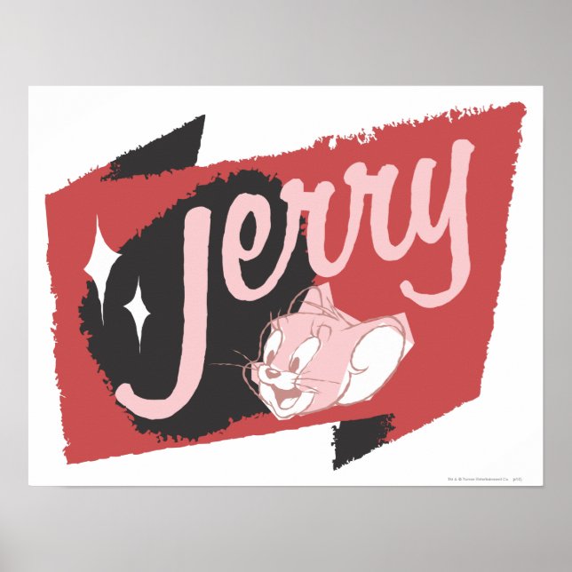 Poster Logo Jerry Red et Black (Devant)