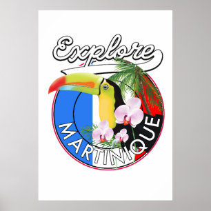 Poster Logo Martinique Travel