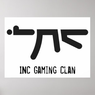 Poster Logo noir d'inc. AK47
