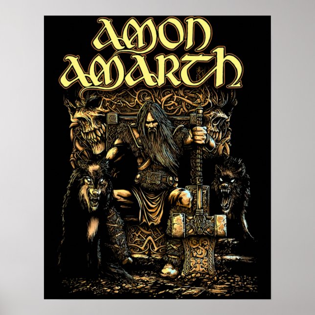 Poster Logo officiel de la bande Amon Amarth Thor (Devant)