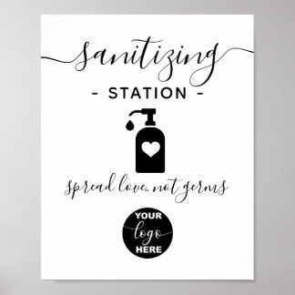 Poster Logo personnalisé Station d'assainissement de la s