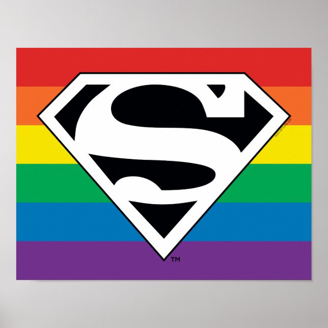 Poster Logo Rainbow Superman (Devant)