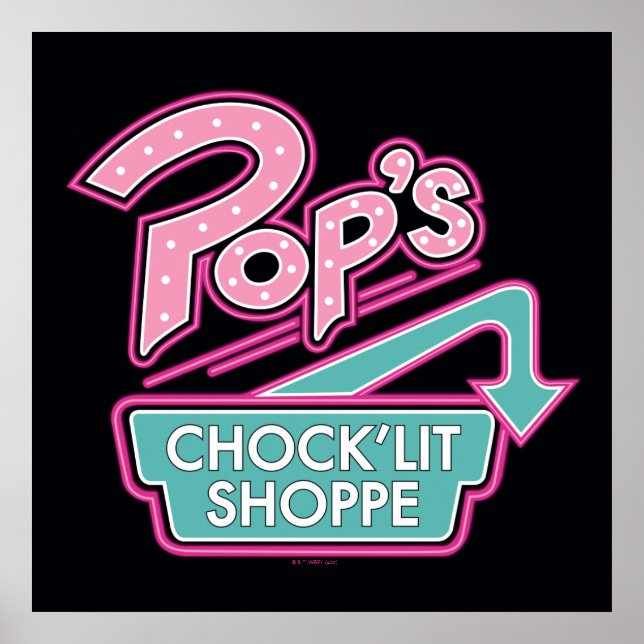 Poster Logo rose du magasin Chock'Lit de Pop (Devant)