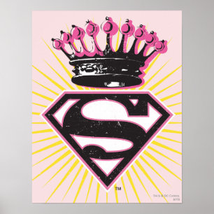 Poster Logo Supergirl avec Couronne