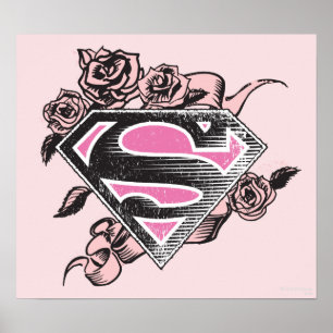 Poster Logo Supergirl avec Rose