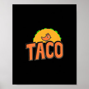 Poster Logo Taco Trump Trump Recule Toujours Trump Poulet