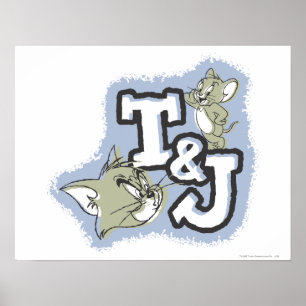 Poster Logo Tom et Jerry T&J