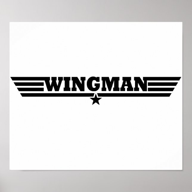 Poster Logo Wingman Wings (Devant)
